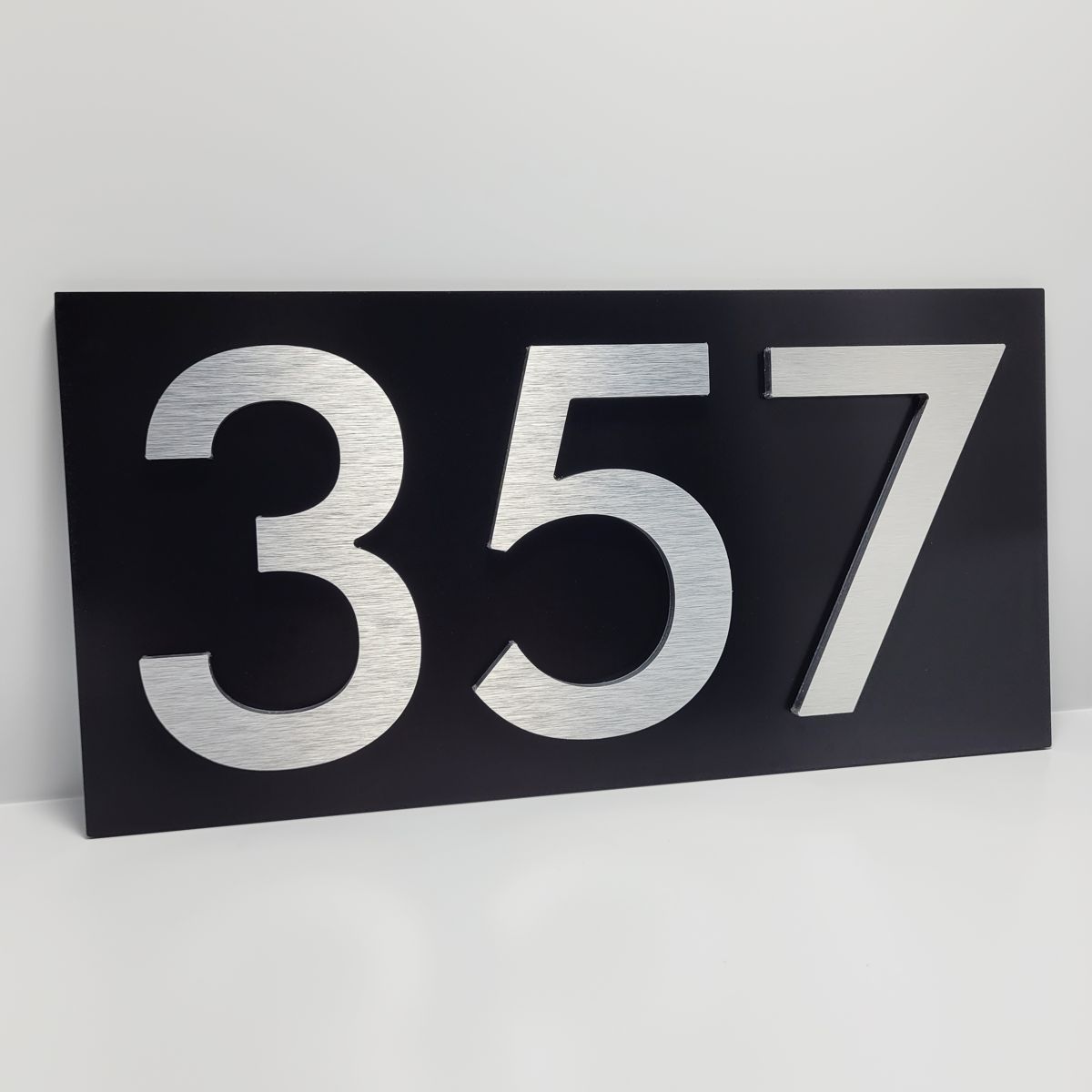 Personnalisé Plaque d'adresse de maison en métal Moderne signes de numéro  de porte Nom de rue Extérieur plaques nominatives Chiffres Panneau de  Signalisation Rue Port Enseigne de Bureau Domicile Hôtel : 